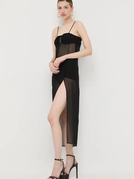 Patrizia Pepe sukienka maxi prosta czarny