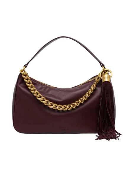 Twinset torebka hobo skórzana brązowa