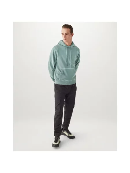 Bluza z kapturem Belstaff polarowa z kapturem zielona