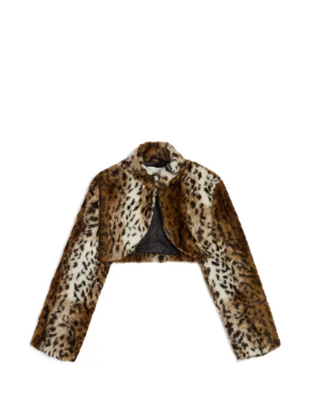 Geacă Apparis cu imagine cu model leopard maro