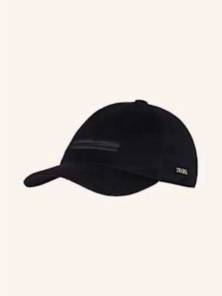 Zegna Flanelová Kšiltovka tmavě modrá