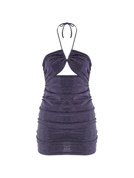 Rochie mini Zeynep Arcay cu volane albastru