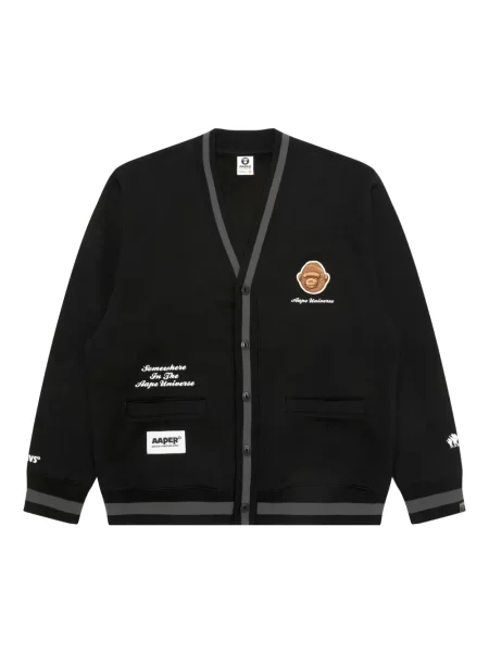 Cardigan Aape By A Bathing Ape cu broderie negru