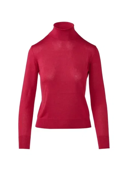 Sweter z golfem Kinross Cashmere z kaszmiru czerwony