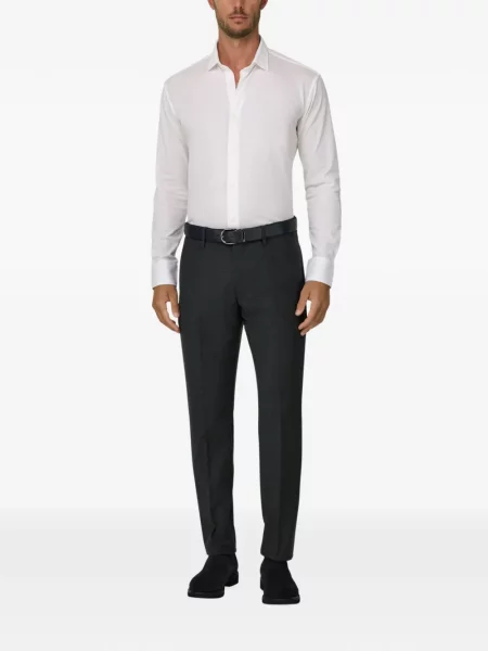 Pantaloni Boggi Milano de flanelă gri
