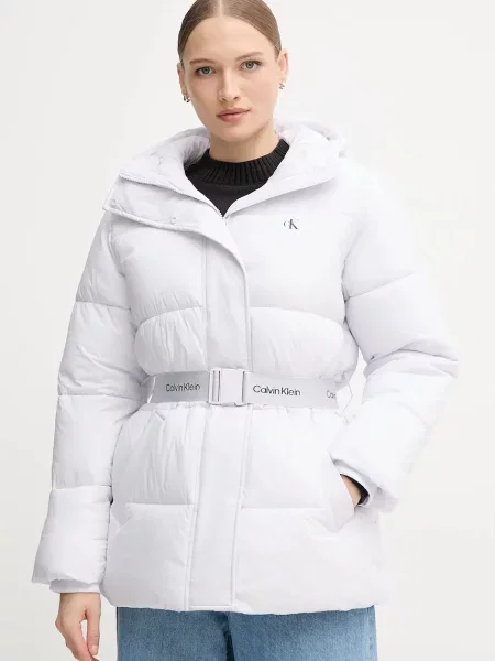 Geacă de blugi Calvin Klein Jeans violet
