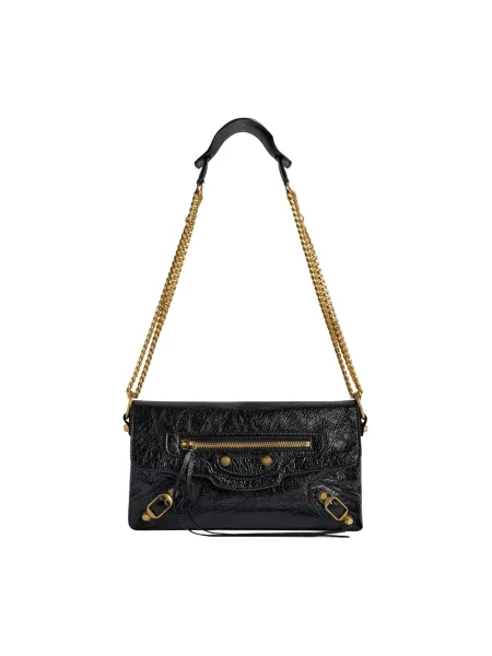 Kopertówka Balenciaga skórzana czarna
