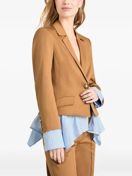 Geacă Cinq A Sept cu volane maro