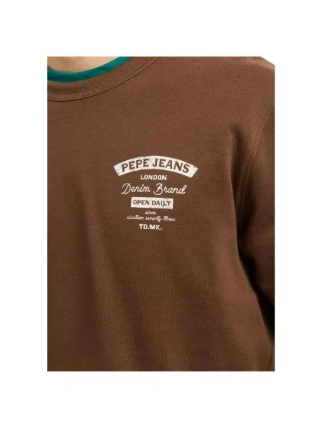 Geacă de blugi Pepe Jeans maro