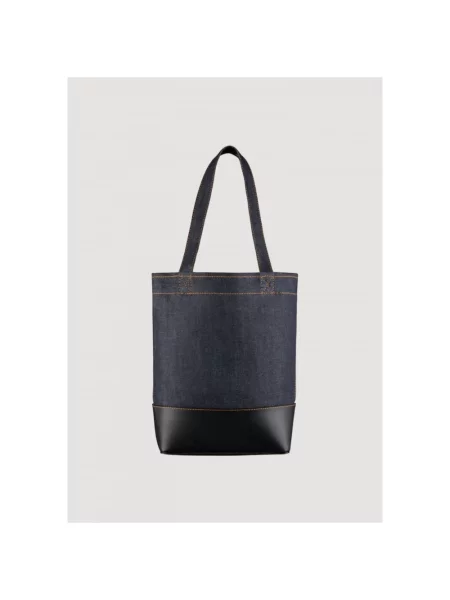 A.P.C. torba tote axel granatowy niebieska