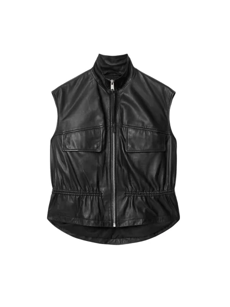 AllSaints Vestă FLOR' negru