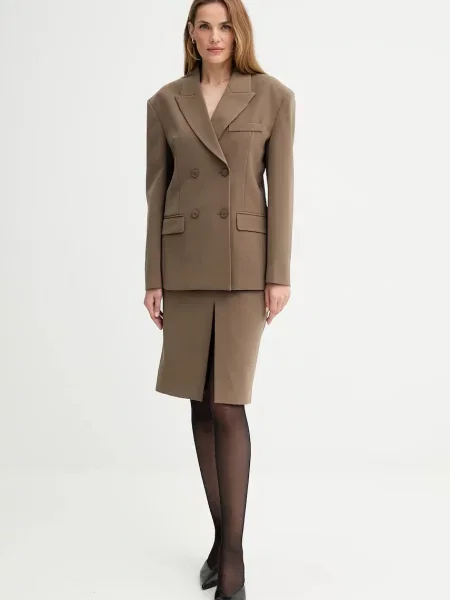 Піджак ISABELLE BLANCHE двобортний однотонний зелений