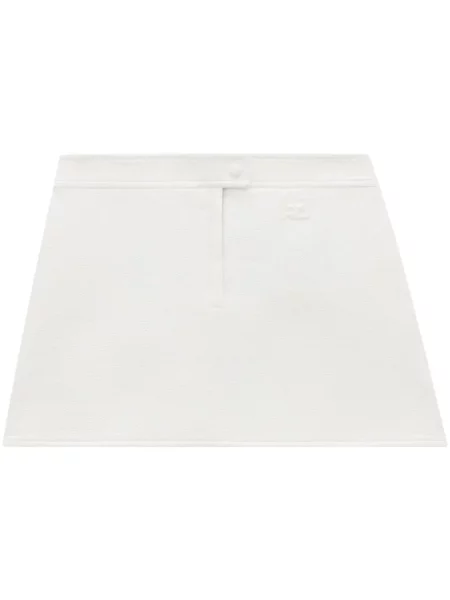 Mała mały spódnica mini Courreges biała