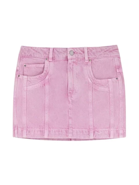 Mała mały spódnica jeansowa Marant Etoile różowa