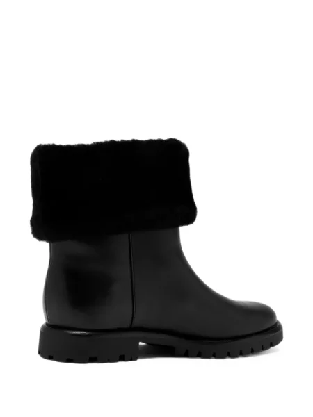 Cizme scurte Vince din piele negru