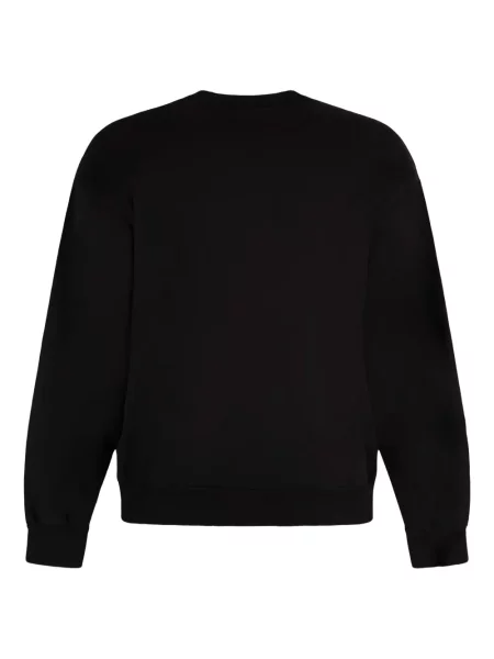 Hanorac crewneck Local Authority cu imagine negru