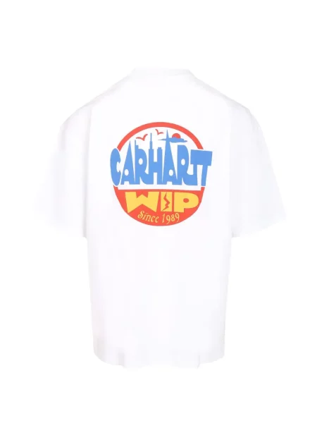 Tricou Carhartt Wip cu imagine alb