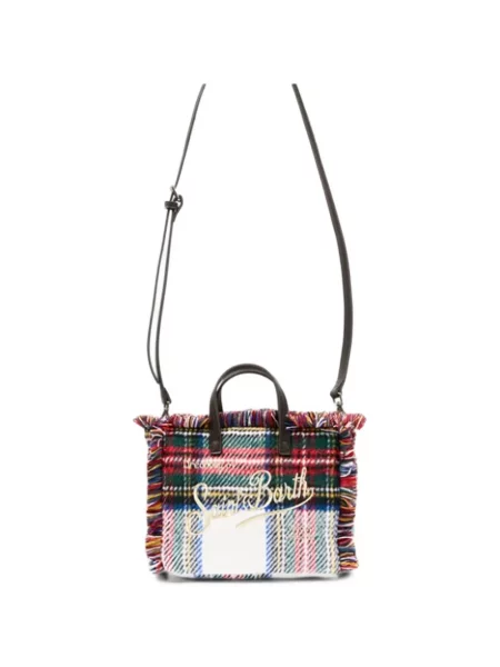 Pledinė shopper rankinė Mc2 Saint Barth su kutais balta