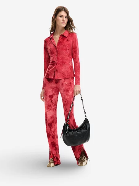 Crossbody kabelka Desigual s autogramom čierna
