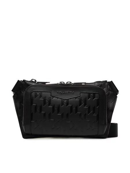 Karl Lagerfeld saszetka skórzana K/LOOM czarny