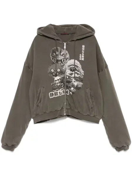 Суичър с качулка Lựu đạn сиво