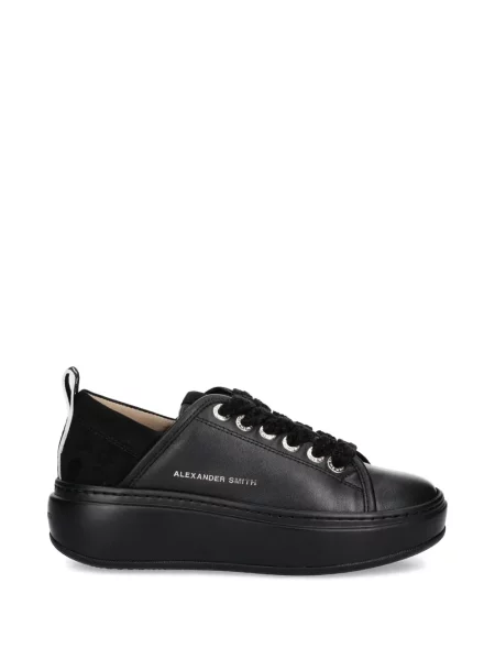 Sneakerși Alexander Smith cu șireturi din dantelă negru