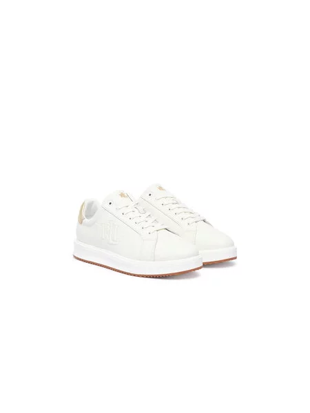 Tenisice LAUREN RALPH LAUREN Ainsley Metallic bijela