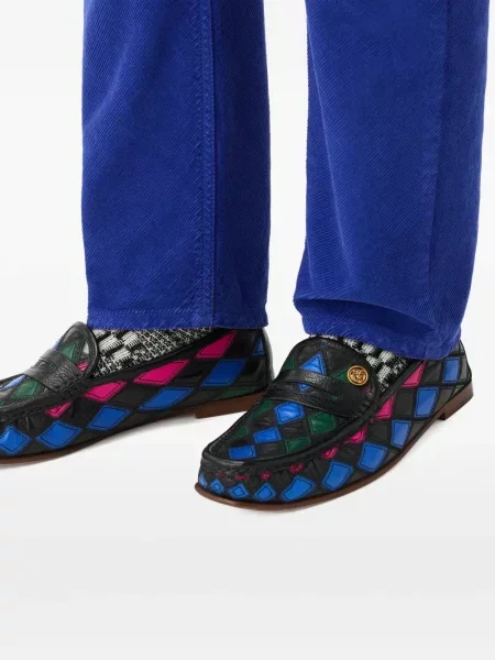 Pantofi loafer Versace din piele negru