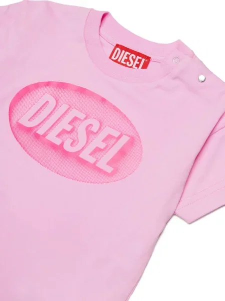 Koszulka dziecięca Diesel różowa