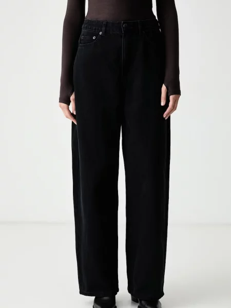 Farm Rio blugi straight pentru femei negru