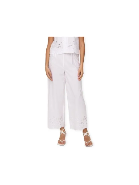 Pantaloni Only lungi alb