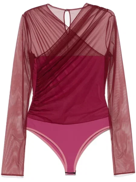 Body Nensi Dojaka din tul roșu