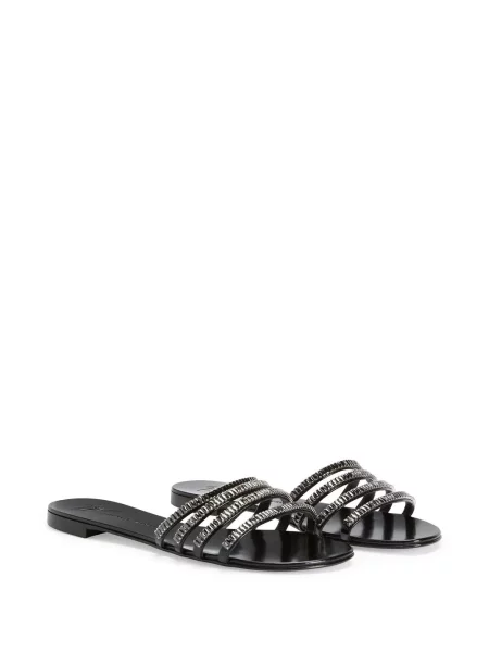 Sandale Giuseppe Zanotti de cristal negru