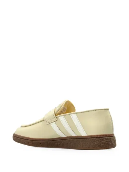 Pulover Adidas cu dungi cu broderie din satin alb