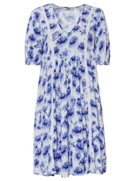 Bonprix Rochie albastru / albastru deschis alb