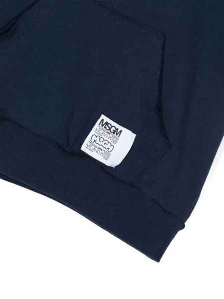 Dětska mikina s kapucí Msgm modrá