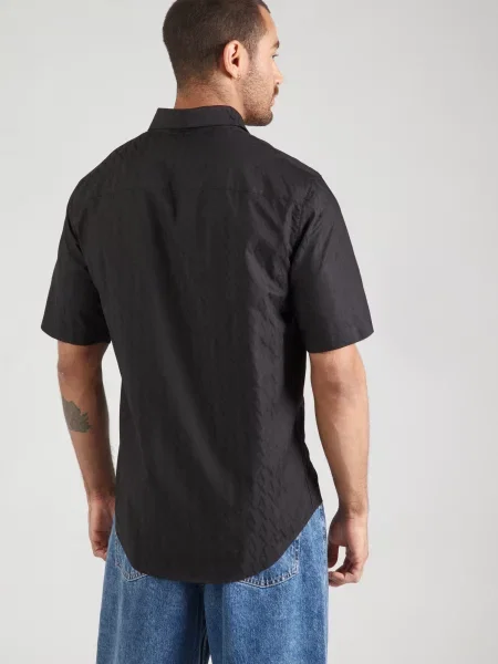 ARMANI EXCHANGE Cămașă gri metalic negru
