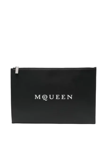 Geantă Alexander Mcqueen cu imagine negru