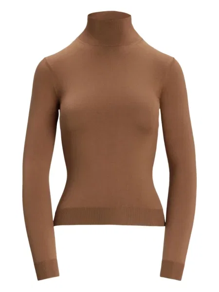 Top Ralph Lauren Collection de mătase maro