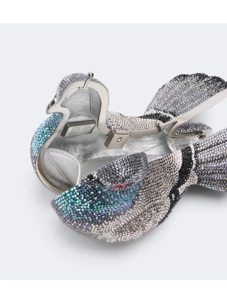 Geantă plic Judith Leiber Couture gri