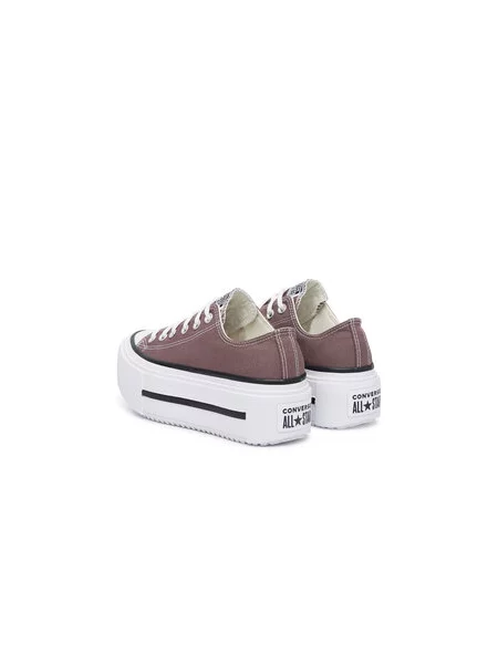 Modne superge Converse Chuck Taylor All Star Lift Double Stack rjava