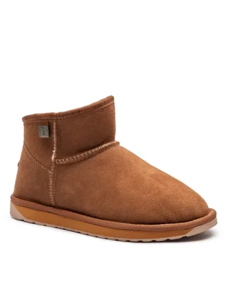 EMU Australia De piele bocanci Platinum Slim Darling cu adaos de lână maro