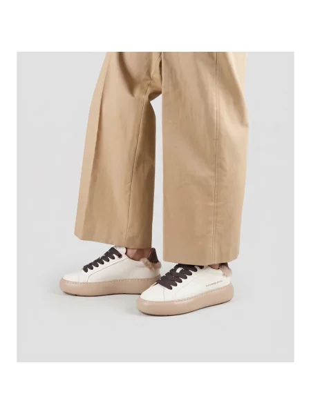 Sneakersy Alexander Smith skórzane białe