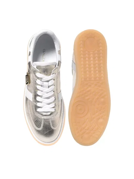 Sneakersy Baldinini skórzane żółte