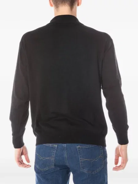 Lung tricou polo Yuko negru