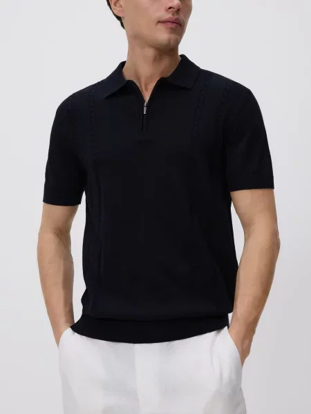 Поло Reserved черное