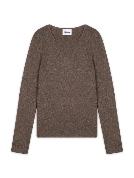 JUST CASHMERE Pulover Joyce închis maro