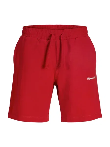 JACK & JONES Kalhoty JPSTKARL NORREBRO červená bílá