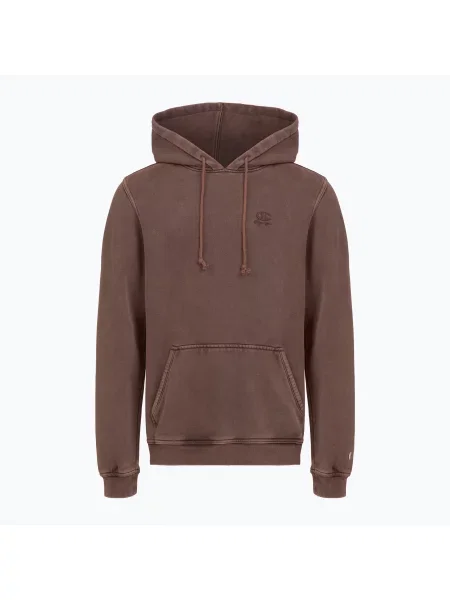 Férfi pulóver Champion Sweatshirt Hooded chocolate. Méret: L barna