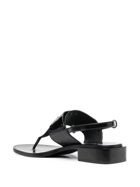 Sandale Ferragamo din piele cu autograf negru